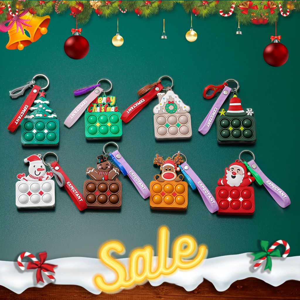 Móc khóa POP IT Giáng sinh an lành