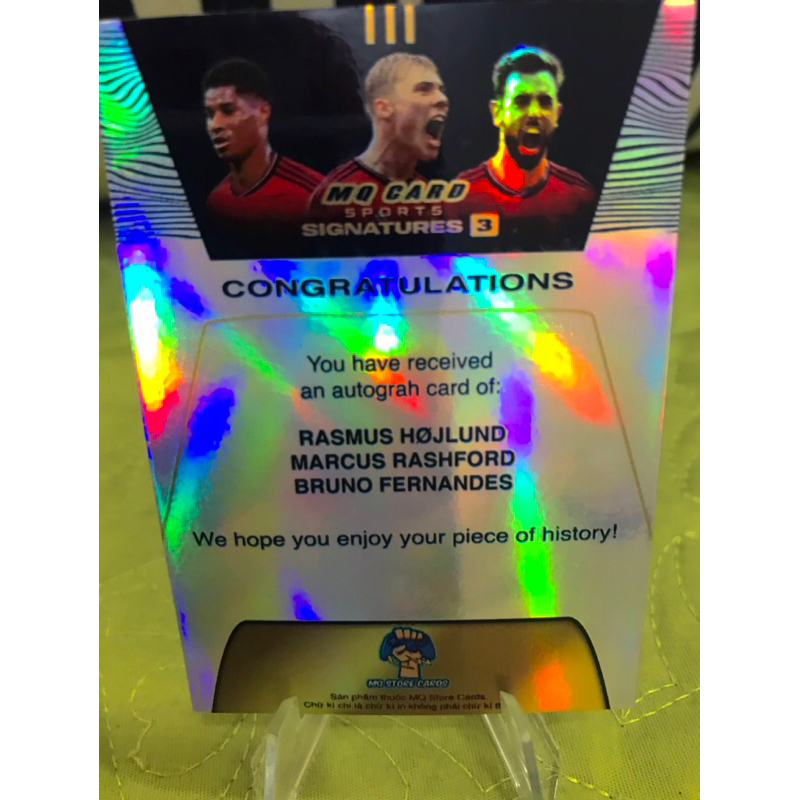 Thẻ Chữ Kí Bộ Ba Cầu Thủ Bóng Đá Mùa Giải 2023/2024