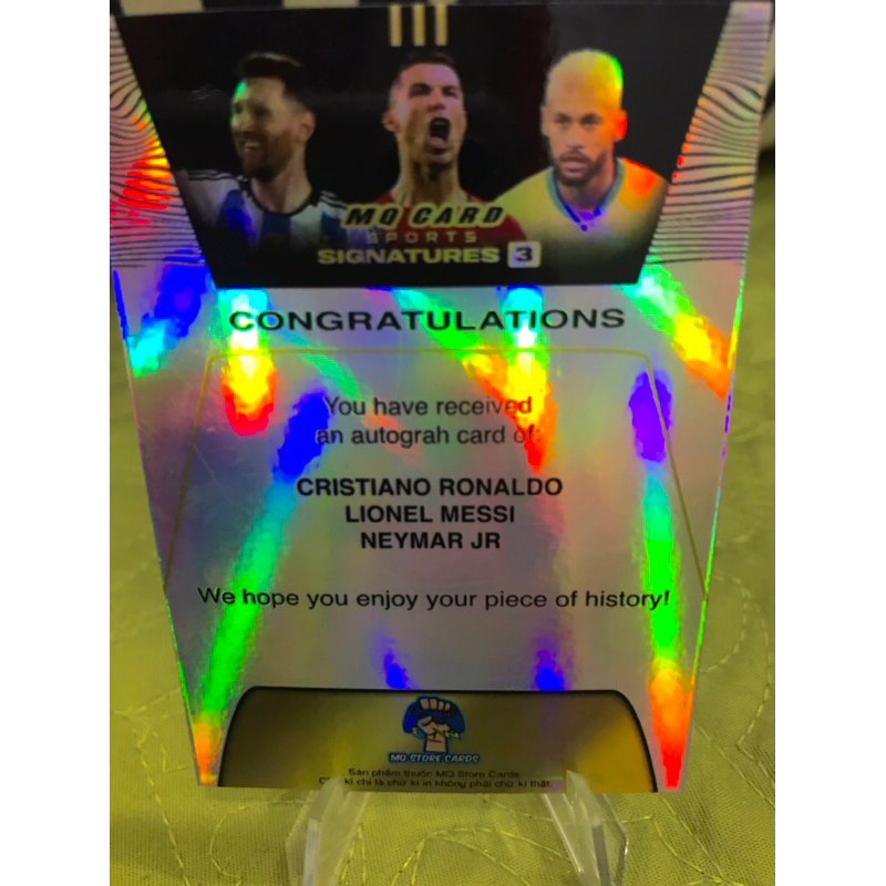 Thẻ Chữ Kí Bộ Ba Cầu Thủ Bóng Đá Mùa Giải 2023/2024