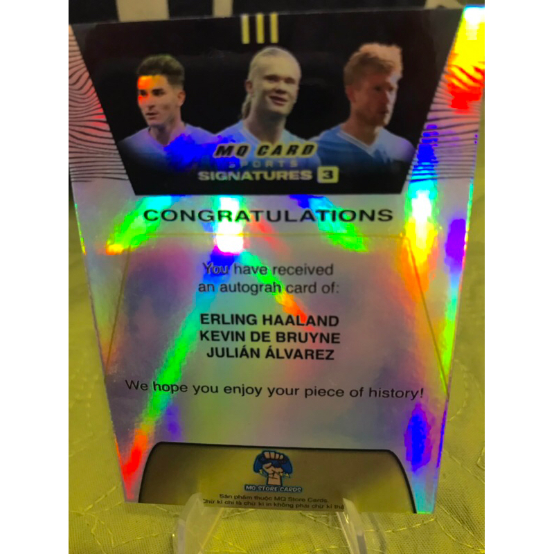 Thẻ Chữ Kí Bộ Ba Cầu Thủ Bóng Đá Mùa Giải 2023/2024