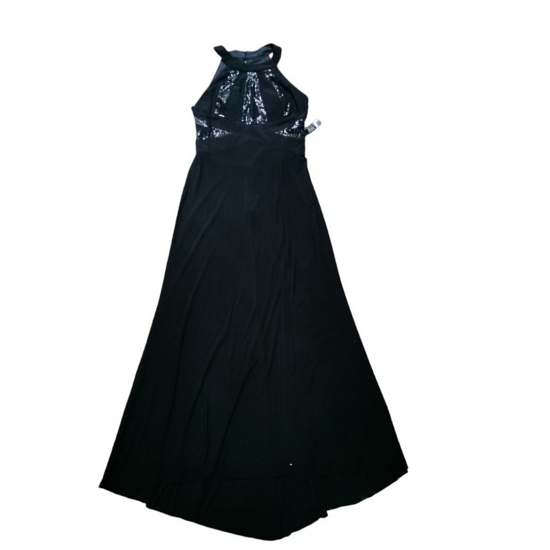 Đầm dạ hội xẻ đùi sang trọng màu đen quyến rũ