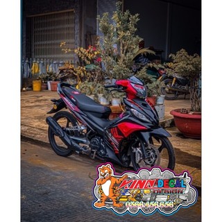 Tem Rời Exciter 135 mẫu malaysia 2023 màu đen đỏ trắng