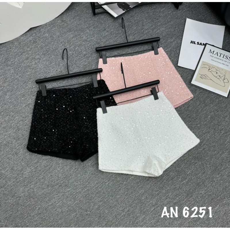 Quần sooc dạ nhũ ôm hàng QC