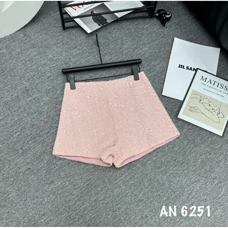 Quần sooc dạ nhũ ôm hàng QC