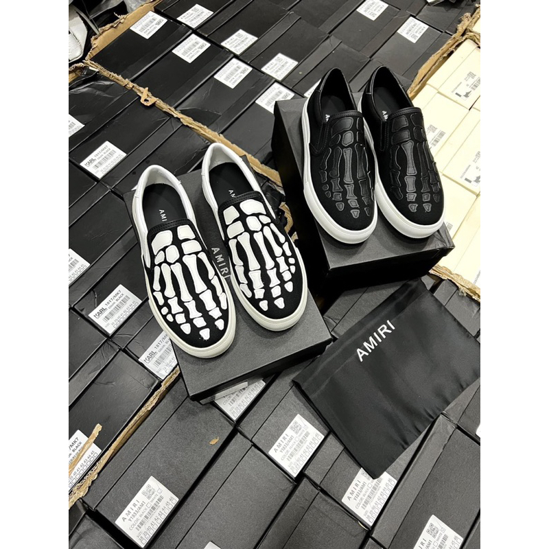 ⚡️[HÀNG CAO CẤP] - Giày Slip-on Amiri Xương - Giày Amiri Xích - Snk Amiri Bandana Hàng Loại 1 Full Boxx - D-Luxury