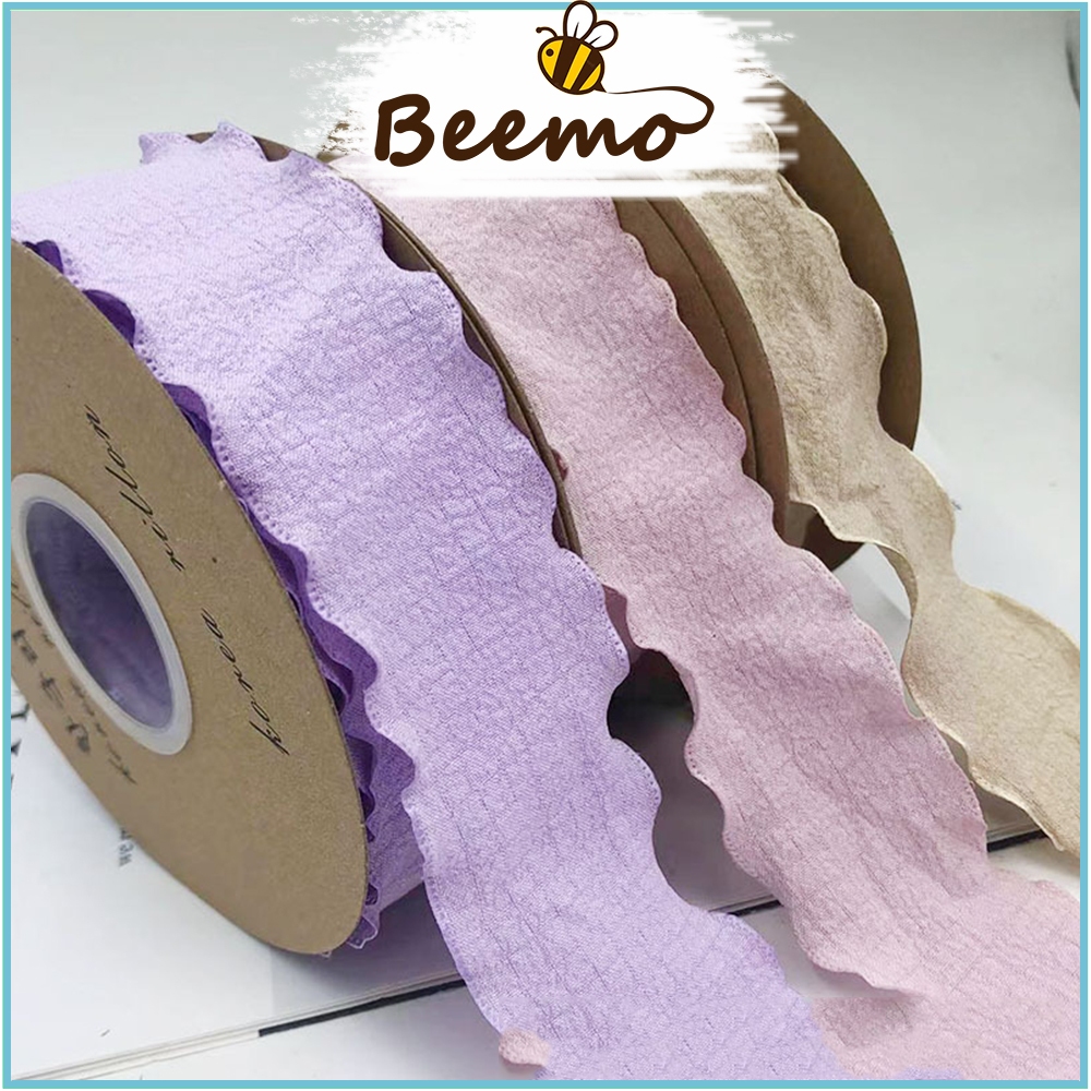 Ruy Băng Vải Xốp Nhăn Làm Nơ Trang Trí