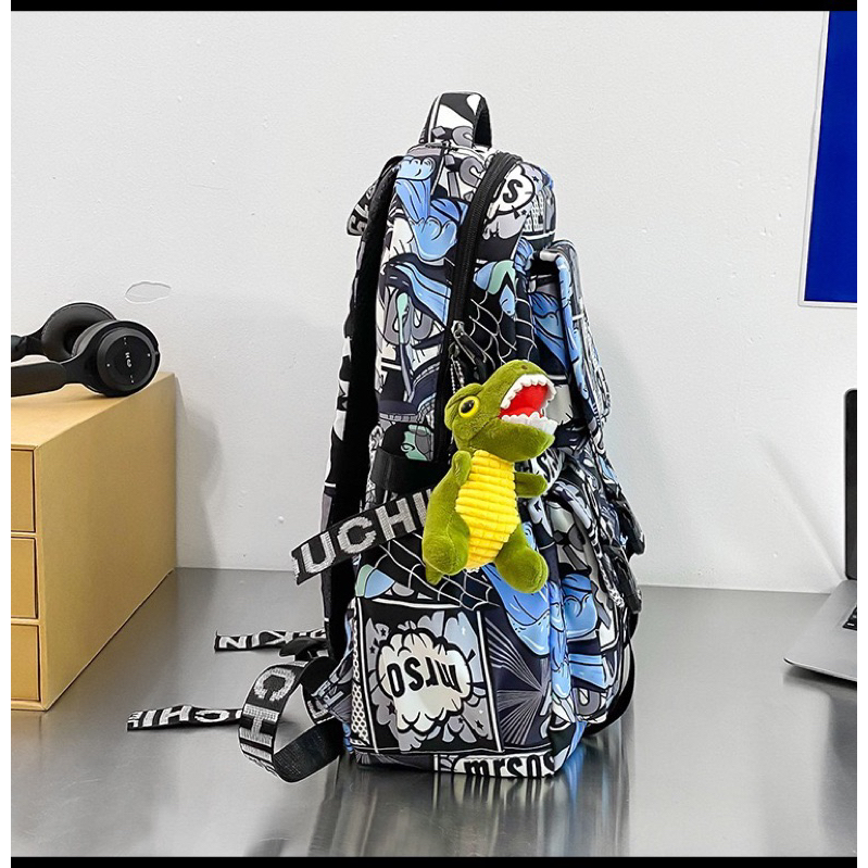 Balo Đi Học Họa Tiết Hoạt Hình Phong Cách Hàn Quốc Dễ Thương Cho Nam Nữ M011