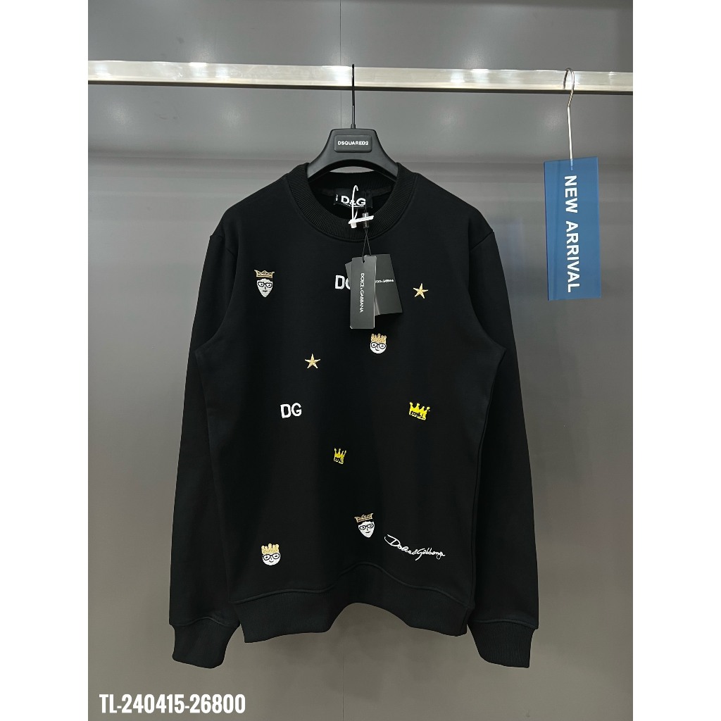 🔥Hot🔥Áo nỉ DG thêu hình thiết kế hot trend Nam nữ New 2023