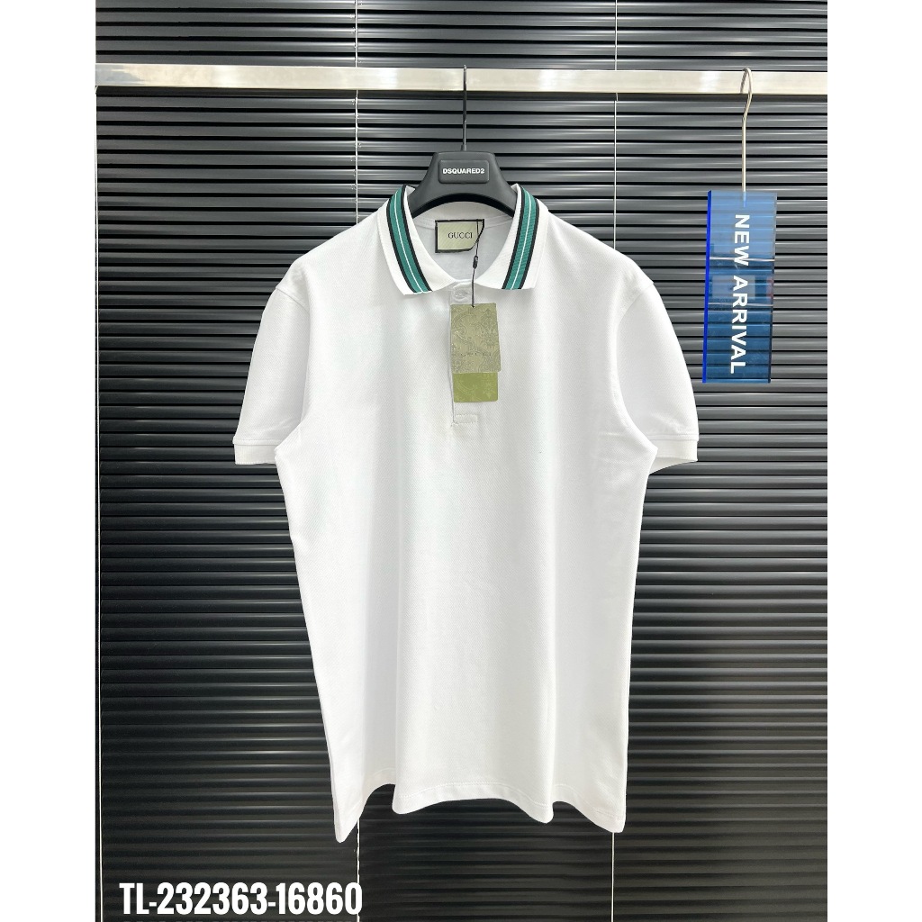 ✴️HOT✴️Áo polo Gucci trơn phối cổ thiết kế hot trend Nam nữ New 2023