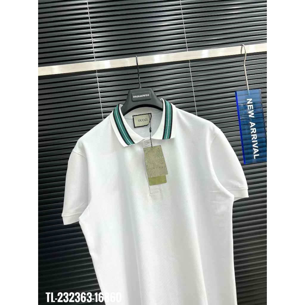 ✴️HOT✴️Áo polo Gucci trơn phối cổ thiết kế hot trend Nam nữ New 2023