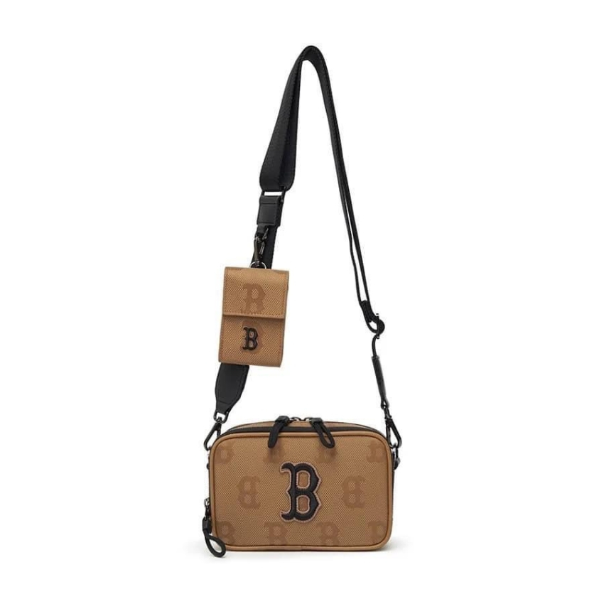 Túi Đeo Chéo MLB Nam Nữ Cao Cấp , Túi NY MLB Vải Polyester Canvas Chống Thấm Nước , 2 Ngăn Logo Thêu _ AZON 07