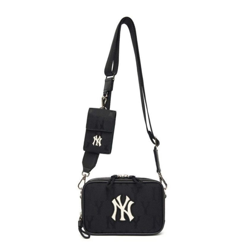 Túi Đeo Chéo MLB Nam Nữ Cao Cấp , Túi NY MLB Vải Polyester Canvas Chống Thấm Nước , 2 Ngăn Logo Thêu _ AZON 07