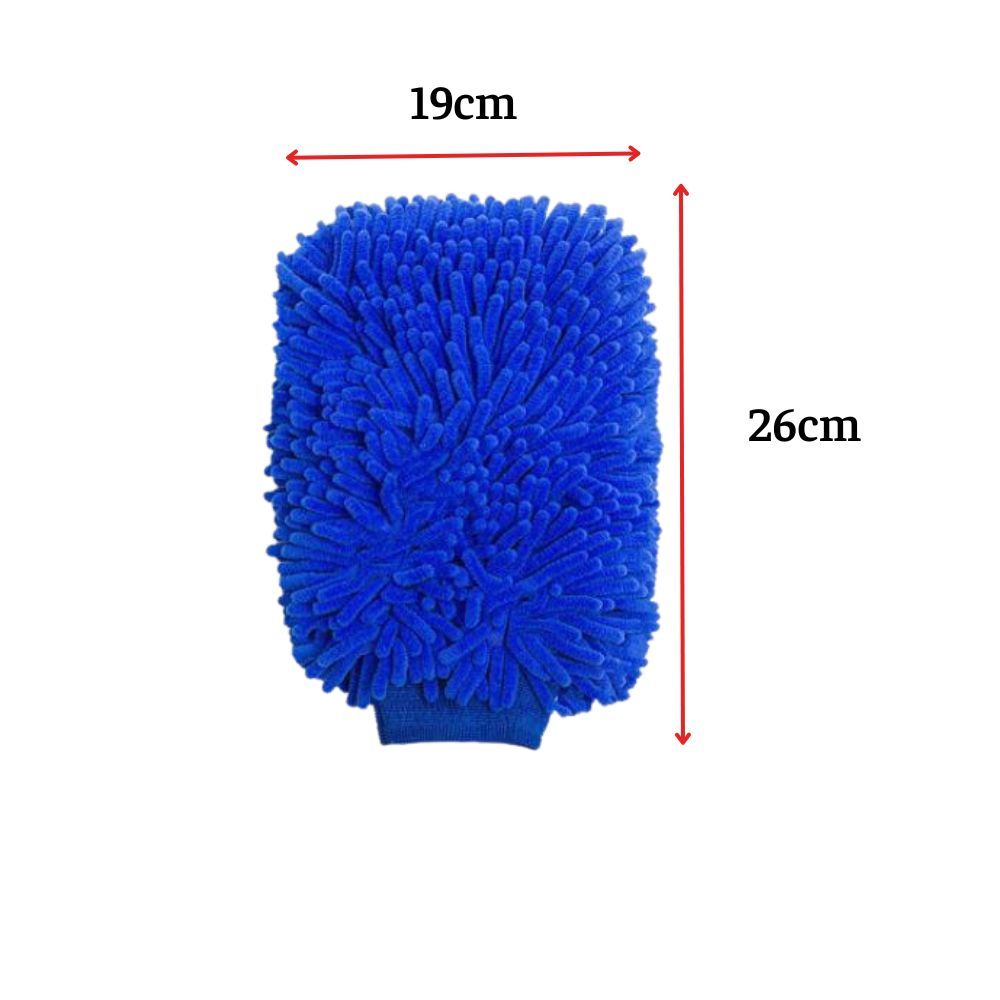 Găng tay lau rửa xe ô tô xe máy chuyên dụng, sợi microfiber mềm mại