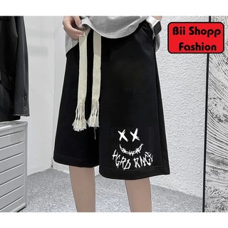 Quần Short Thun chữ X nhỏ, Nữ / Quần Đùi Thun Thể Thao Mặt Cười X Trắng, Đen, Xanh,Xám. Bii Shop.CLO.