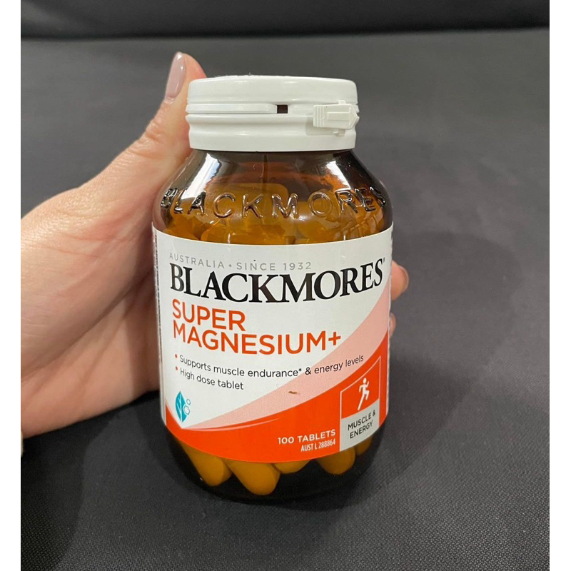 Viên uống bổ sung Magie Blackmores Super Magnesium Plus Úc 100 Viên - hỗ trợ sức khoẻ cơ bắp, giảm chuột rút