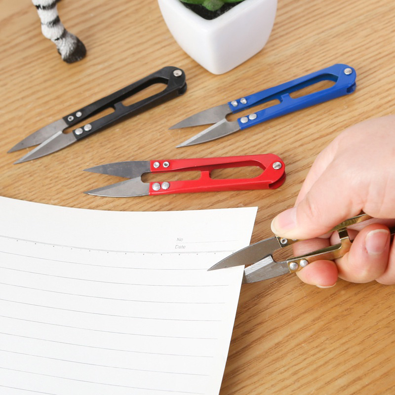 Kéo cắt chỉ bấm vải thừa cắt giấy màu sắc ngẫu nhiên