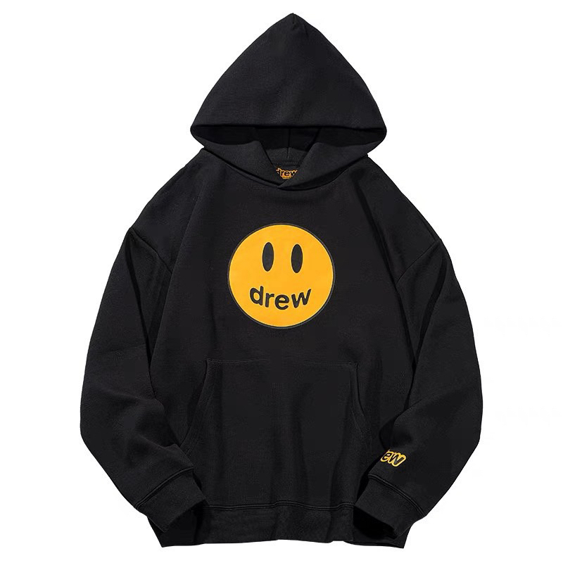Hoodie D.rew Mặt Cười Nỉ Bông Dày Dặn Đủ Tag