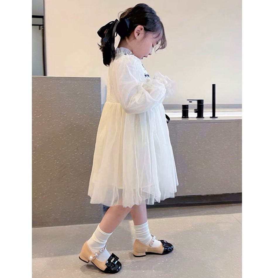 Giày Búp Bê Bé Gái - Búp Bê Da Mềm 2023  Kiểu Dáng Đáng Yêu có gót min Cho Bé Gái 2-16 Tuổi BB81