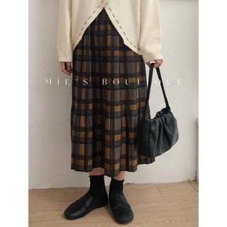 𝗺𝗶𝗲 𝘀𝘁𝘂𝗱𝗶𝗼 - Chân váy dài kẻ sọc vintage