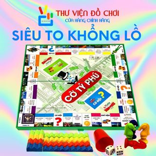 Cờ tỷ phú sato phiên bản siêu to khổng lồ dạy con tư duy làm giàu - thư viện đồ chơi