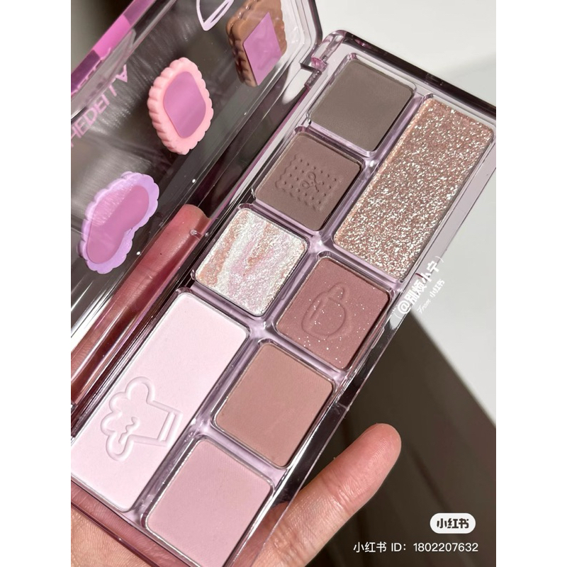 Bảng Phấn Mắt Đa Năng 8 Ô SHEDELLA Cute Charm Coffee