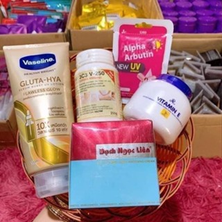 Combo 5 kem body Bạch Ngọc Liên tẩy mạnh - Cho da đen lì lâu năm