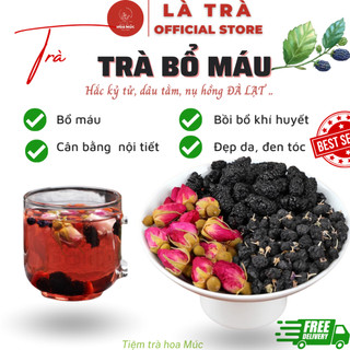 Set 30 gói trà bổ máu ích huyết dâu tằm hắc kỷ tử nụ hồng là trà freeship