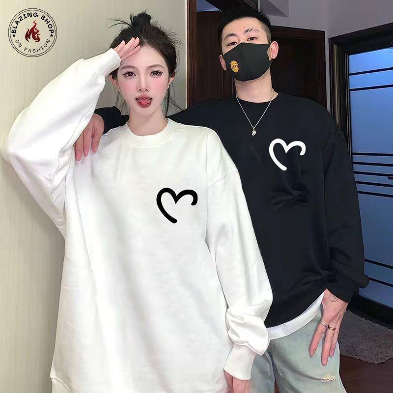 Áo nỉ Đôi Unisex Sweater Form Rộng ,Áo Hoodie  Unisex Nam Nữ Thu Đông Chất Nỉ Bông Hàng Chất Dầy Chuẩn Đẹp