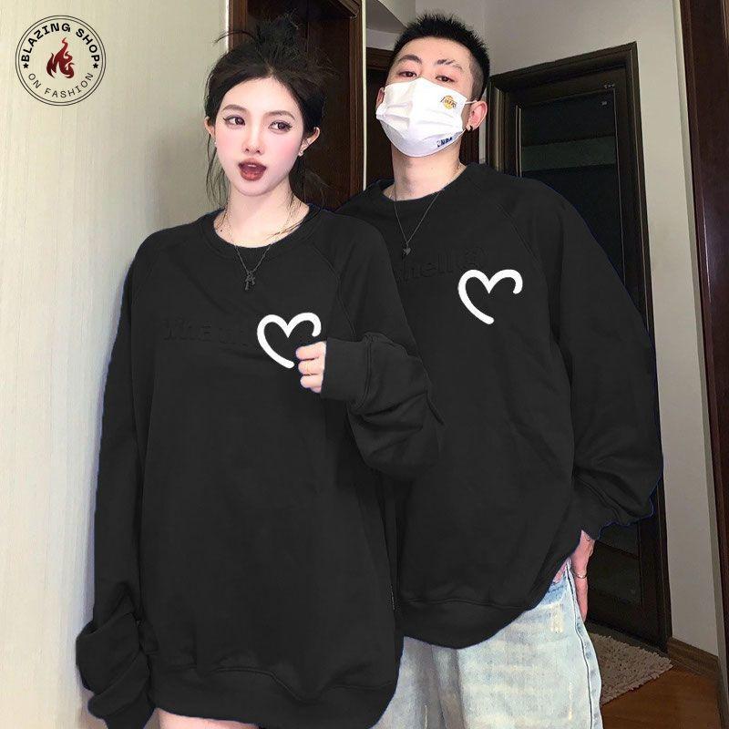 Áo nỉ Đôi Unisex Sweater Form Rộng ,Áo Hoodie  Unisex Nam Nữ Thu Đông Chất Nỉ Bông Hàng Chất Dầy Chuẩn Đẹp