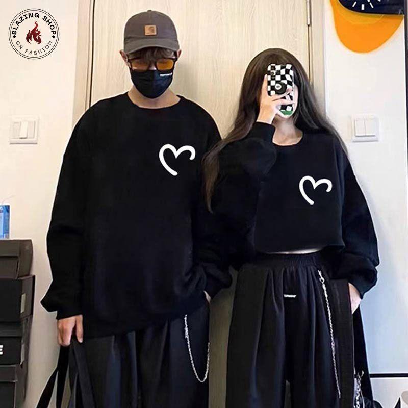 Áo nỉ Đôi Unisex Sweater Form Rộng ,Áo Hoodie  Unisex Nam Nữ Thu Đông Chất Nỉ Bông Hàng Chất Dầy Chuẩn Đẹp