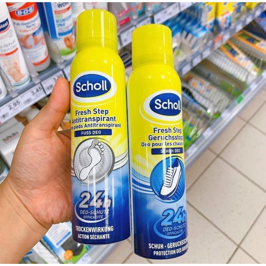 Xịt khử mùi hôi chân và giày dép Balea, Scholl Đức Schutz Deo Spray 150ml & 200ml - Hàng chính hãng