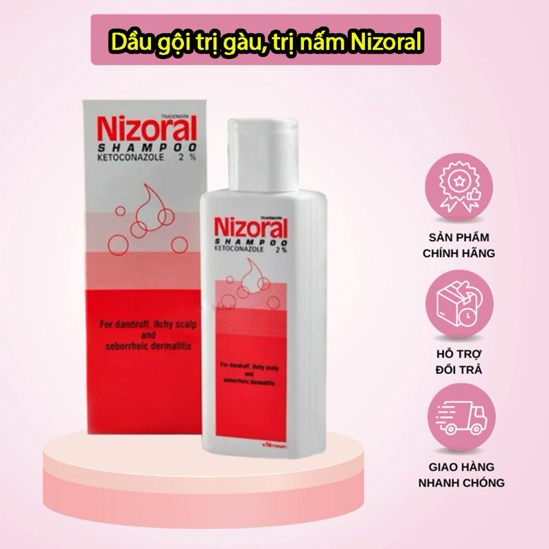 Dầu gội Nizoral Thái lan chính hãng,ngăn ngừa gàu,nấm ngứa,giúp da đầu khoẻ mạnh dung tích 50ml,100ml,200ml