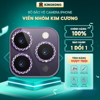 Viền bảo vệ camera iphone Kim Cương, ống kính cường lực, viền nhôm ip11/ iphone 11 pro/11 promax/12pro/12 Promax