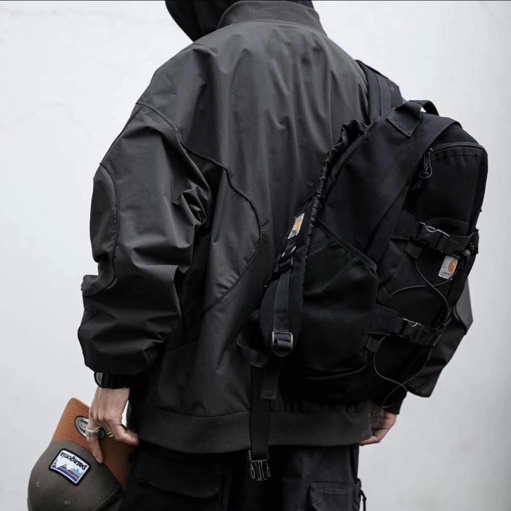 Áo khoác gió nam nữ 2 lớp cao cấp, áo gió bomber form rộng unisex thêu Mountain, nhiều khóa