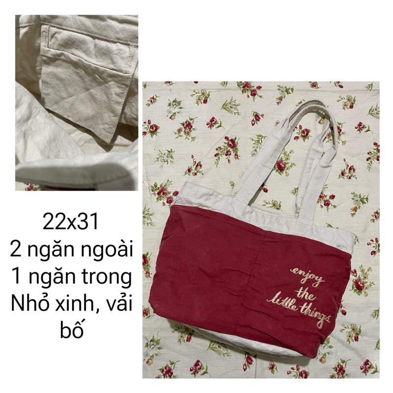 Túi Tote 2hand Hàn Nhật bao lủng rách, báo lỗi từng sản phẩm