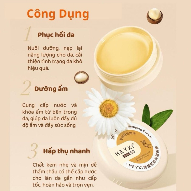 Kem Ngăn Ngừa Chống Nứt Nẻ Gót Chân Giúp Mềm Mịn Da Heyxi