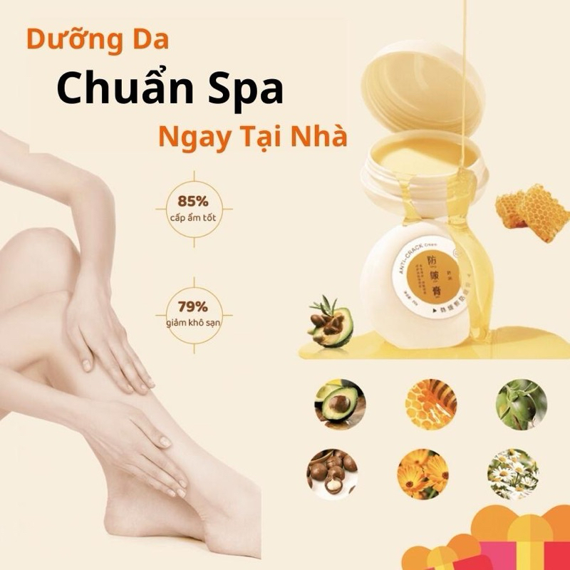 Kem Ngăn Ngừa Chống Nứt Nẻ Gót Chân Giúp Mềm Mịn Da Heyxi