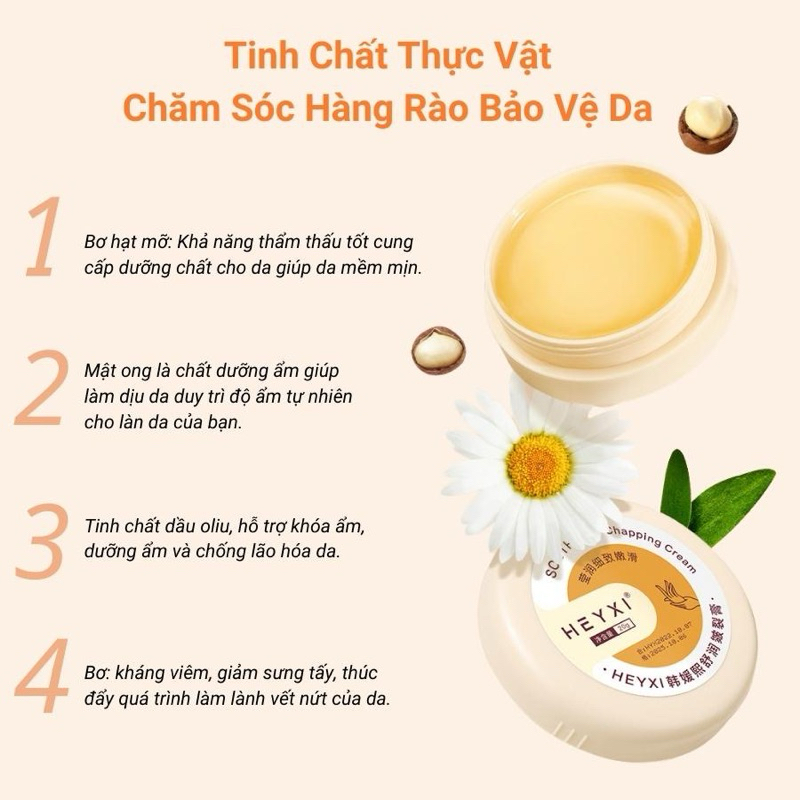 Kem Ngăn Ngừa Chống Nứt Nẻ Gót Chân Giúp Mềm Mịn Da Heyxi