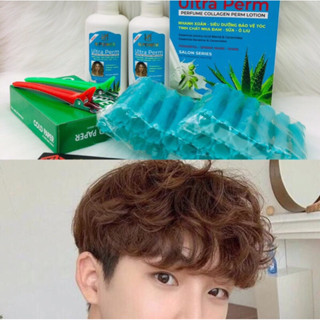 Combo Dành Cho Tóc Nam Uốn Lạnh 16 POWER ( 160ml x 2 ) Nhanh Xoăn Siêu Dưỡng  + Dụng cụ dùng để Uốn Tại nhà .