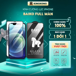 Kính cường lực Baiko KingKong Full màn cho ip đủ mã từ 7P, 11promax, 12promax, 13ProMax
