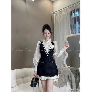 Set yếm dạ kèm áo tơ siêu xinh chuẩn NĐ