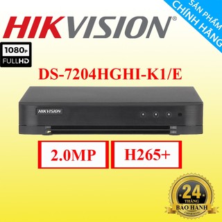 Đầu ghi camera hikvsion ds-7204/7208/7216hghi-k1/e 2mp full hd, hỗ trợ camera có míc thu âm - hàng chính hãng