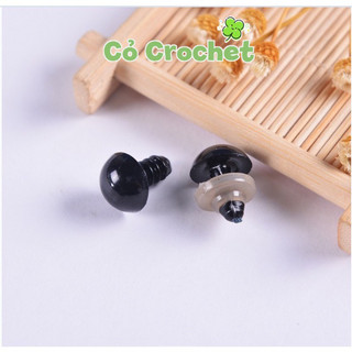 Mắt thú nhựa dán mắt thú nhựa chốt nhiều kích thước dùng làm thú bông bằng len