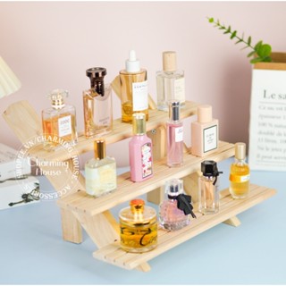  Kệ trưng bày bằng gỗ bánh cupcake mô hình mini kệ để nước hoa Kệ trang trí Giá đỡ trưng bày kệ bậc thang để bàn 2-4 tầng 