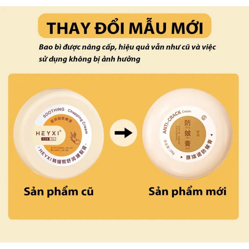 Kem Ngăn Ngừa Chống Nứt Nẻ Gót Chân Giúp Mềm Mịn Da Heyxi