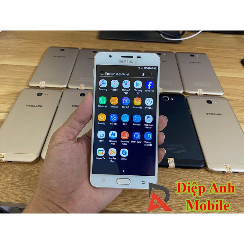Điện thoại samsung galaxy j7 prime chính hãng 2 sim 2 sóng, đẹp không vết xước dùng mượt và thích
