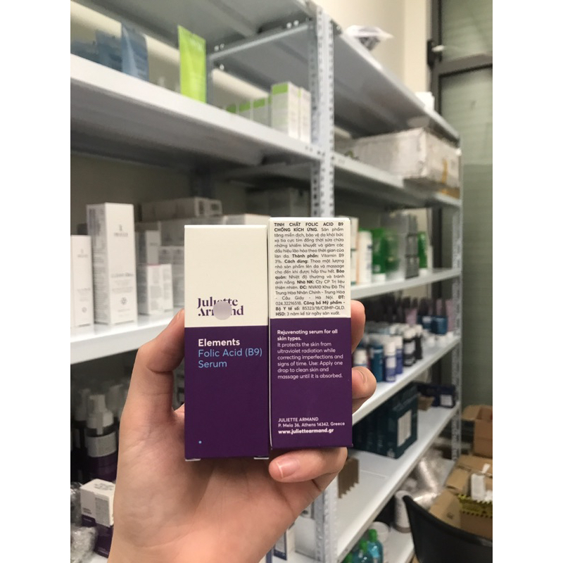 SERUM GIẢM KÍCH ỨNG JULIETTE ARMAND FOLIC ACID B9 20ML
