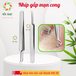 Nhíp gắp mụn đầu cong, gắp mụn đầu đen, mụn cám, sợi bã nhờn | Nhíp gắp mụn đầu đen