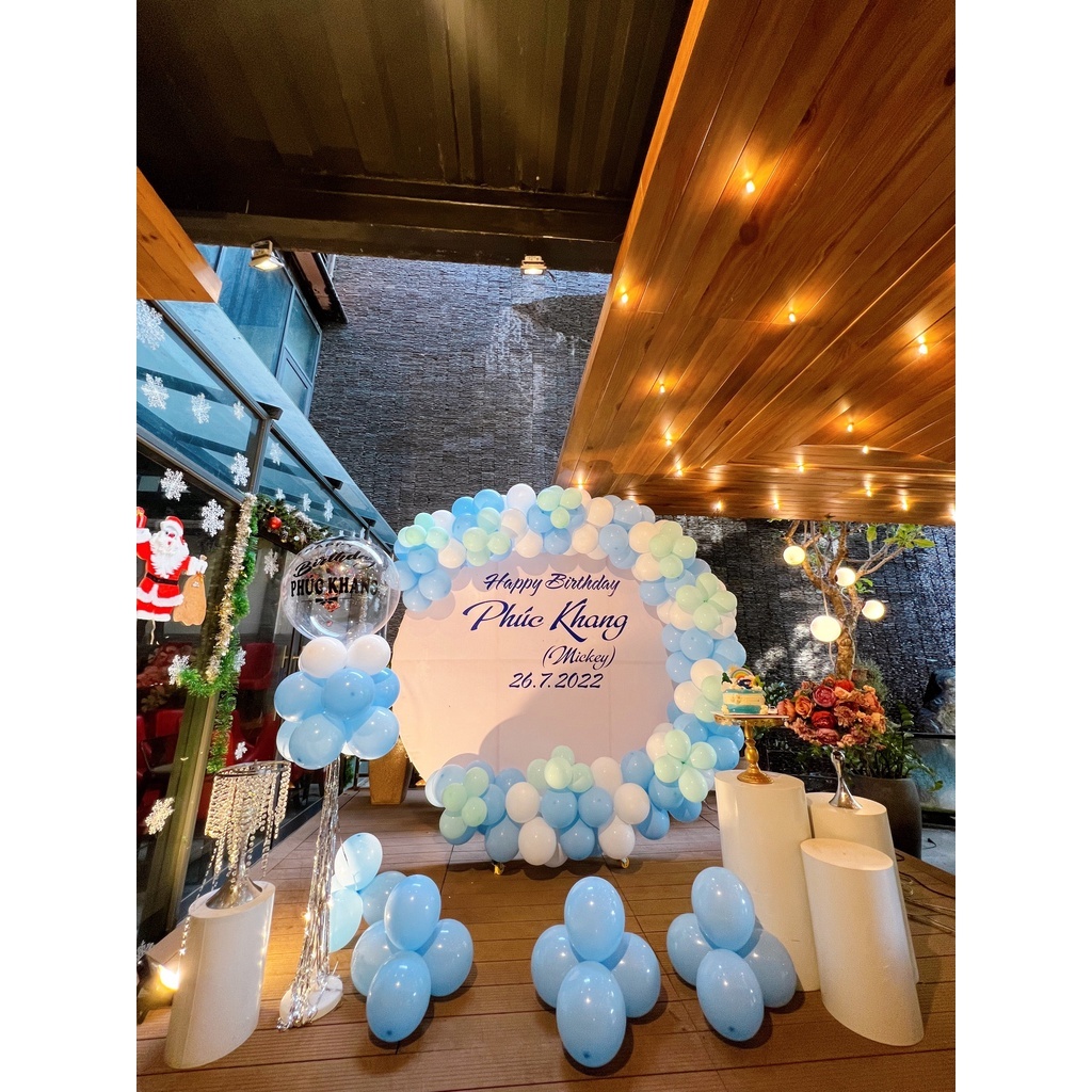 Set 100 Bóng Bay Trang Trí Sinh Nhật, Tiệc Party, Khai Trương, Tiệc Cưới Sang Trọng