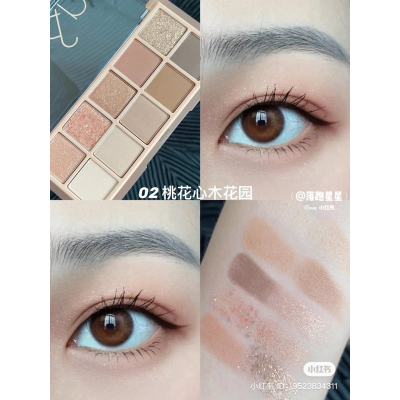 Bảng Phấn Mắt 10 Màu Siêu Lấp Lánh Romand Better Than Eye Palette
